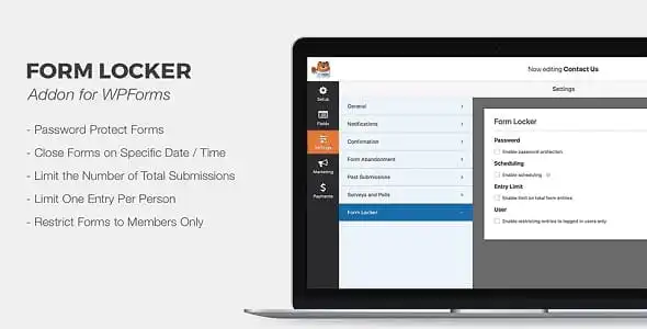 WPForms Form Locker Addon GPL v2.6.0